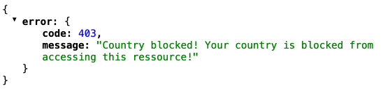 Blocked CORS Proxy